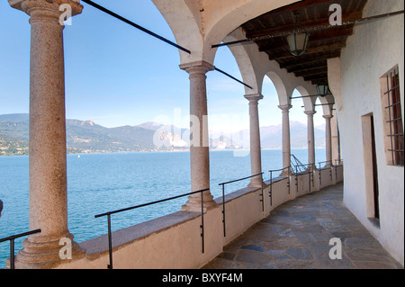 All'interno di eremo San Caterina del Sasso Lago Maggiore Italia Foto Stock