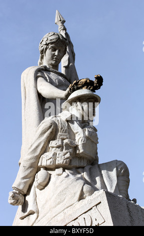 Prima Guerra Mondiale memorial, da Rebelo de Andrade e Maximiano Alves, Avenida da Liberdade, Lisbona, Portogallo Foto Stock