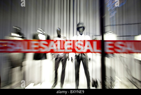 Vetrina vendite, Londra, Inghilterra, Regno Unito. Foto Stock
