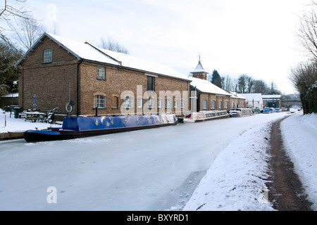 Ex British Waterways Yard - Bulbourne - Tring - Hertfordshire Foto Stock