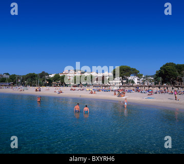 Spiaggia di Palma Nova, Maiorca, Baleari, Spagna Foto Stock