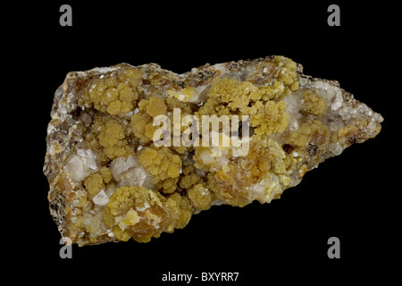 Mimetite Messico - un arseniato di piombo Minerali cloruro Foto Stock