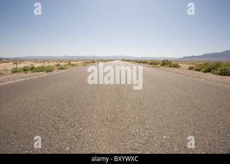 Strada nel deserto Foto Stock