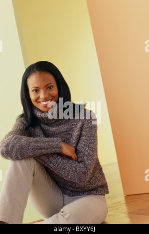 Donna graziosa Foto Stock