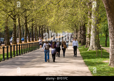 Constitution Hill da Green Park Foto Stock