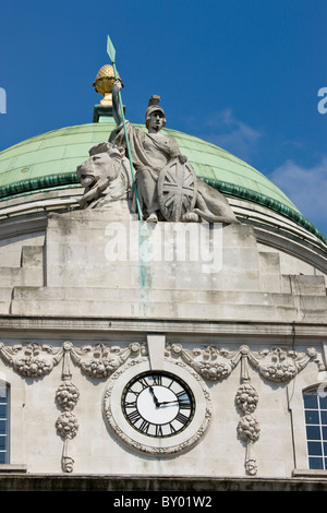 Dettaglio della contea fuoco ufficio edificio sul Regents Street si affaccia su Piccadilly Circus Foto Stock