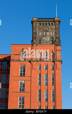 Belper Mill Derwent Valley Mills Sito Patrimonio dell'Umanità East Mill torre di Strutt's Mill Belper North Mill Belper Derbyshire Amber Valley Inghilterra Regno Unito GB Foto Stock