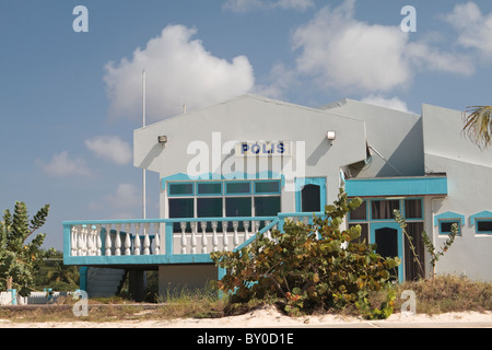 Stazione di polizia su Palm Beach Aruba Foto Stock