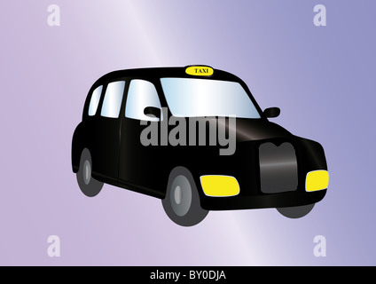 carrozza nera Foto Stock