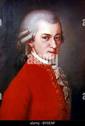 Mozart, compositore Wolfgang Amadeus Mozart Foto Stock