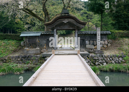 Ichijodani Asakura famiglia storiche rovine, Fukui, Fukui, Giappone Foto Stock