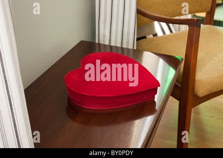 Cuore scatola sagomata Foto Stock