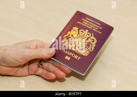 Passaporto britannico Foto Stock