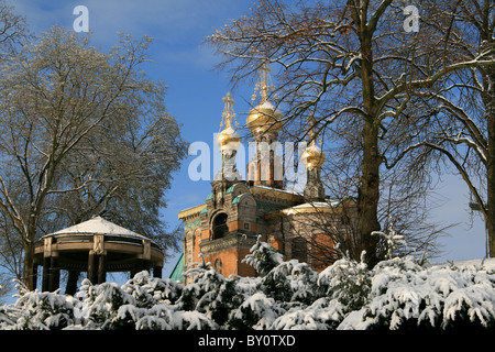 Santa Maria Magdalena Cappella in Darmstadt, Germania Foto Stock