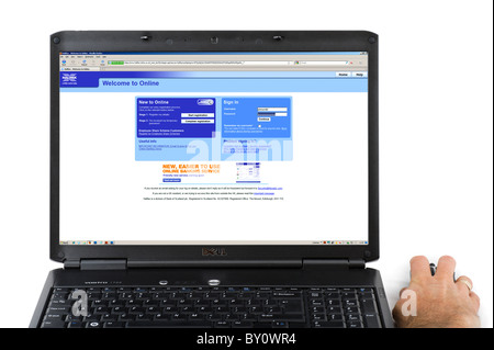 Accesso a Halifax online banking, REGNO UNITO Foto Stock