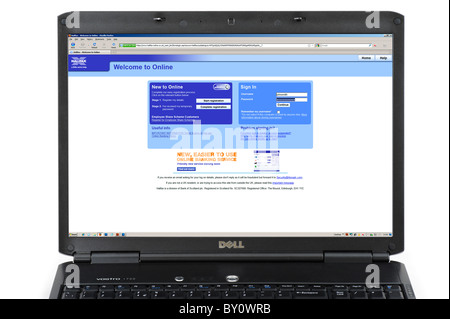Accesso a Halifax online banking, REGNO UNITO Foto Stock