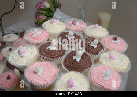 Una torre di Fairy dolci come una torta di nozze presso la reception Foto Stock
