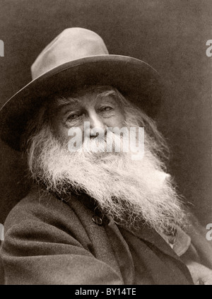 Walt Whitman, 1819-1892. Poeta americano. Foto Stock