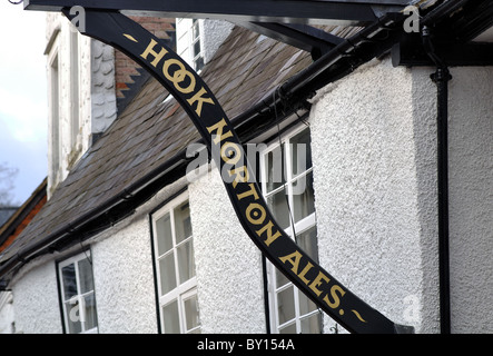 Dettaglio del Ye Olde Reine Deer Inn, Banbury, Oxfordshire, Regno Unito Foto Stock