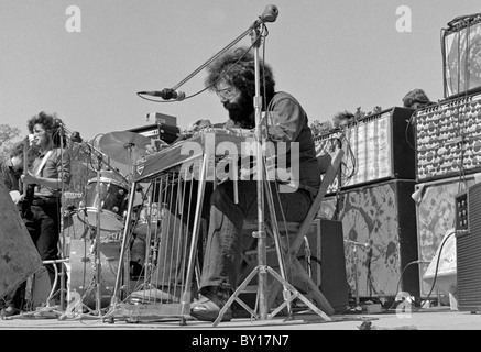 Nuovi piloti della Purple Sage, Joe College Weekend, Duke University, Durham, NC 1971 Dave Torbert & Jerry Garcia Foto Stock