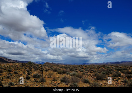 Il paesaggio del deserto di Karoo bacino. Sud Africa. Foto Stock