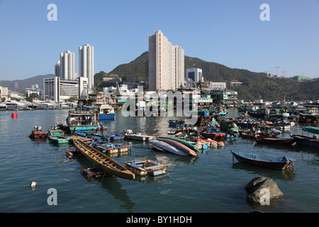 Porto di Hong Kong Aberdeen Foto Stock