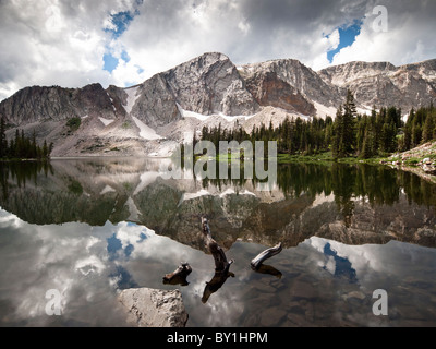 Il lago a Marie Medicine Bow Mountain National Forest, Wyoming parco nazionale Foto Stock