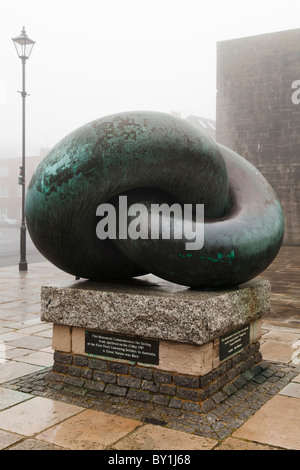 Il monumento commemorativo della Prima Flotta il convogliamento di coloni di Australia sul lungomare di Portsmouth Foto Stock