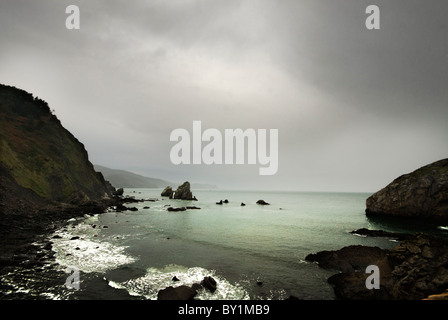 San Juan de Gaztelugatxe nel Paese Basco, Spagna Foto Stock