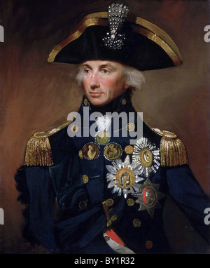 HORATIO NELSON (1758-1805) inglese comandante navale dipinta come Vice Ammiraglio da Lemuel Abbott Foto Stock