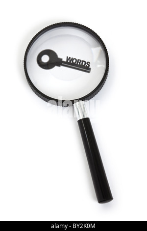 Parole chiave, concetto di ricerca Internet Foto Stock