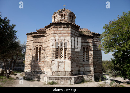 Chiesa dei Santi Apostoli nell'Antica Agorà di Atene. Foto Stock