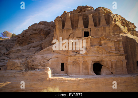 Vi secolo A.C. le rovine di Petra,πέτρα, Giordania, Città Capitale della Nabataeans Foto Stock