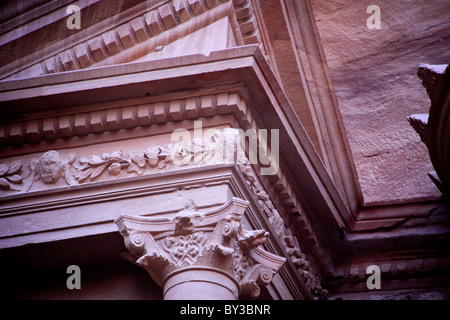 Vi secolo A.C. le rovine di Petra,πέτρα, Giordania, Città Capitale della Nabataeans Foto Stock