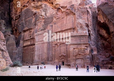 Vi secolo A.C. le rovine di Petra,πέτρα, Giordania, Città Capitale della Nabataeans Foto Stock