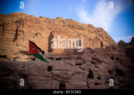 Vi secolo A.C. le rovine di Petra,πέτρα, Giordania, Città Capitale della Nabataeans Foto Stock