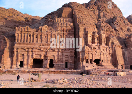 Vi secolo A.C. le rovine di Petra,πέτρα, Giordania, Città Capitale della Nabataeans Foto Stock