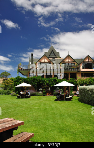 Pegasus Bay cantina e ristorante, Waipara, North Canterbury, regione di Canterbury, Isola del Sud, Nuova Zelanda Foto Stock