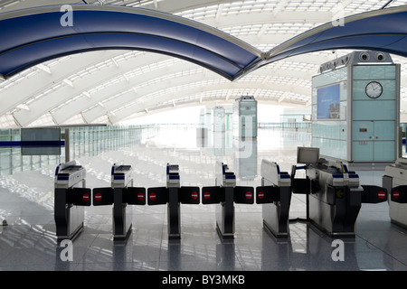 La metropolitana di Pechino T3 stazione airport Foto Stock