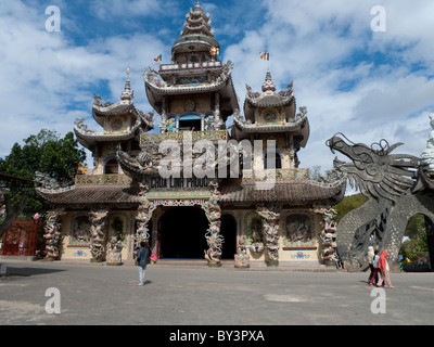 Linh Phuoc Pagoda di Dalat, Vietnam Foto Stock