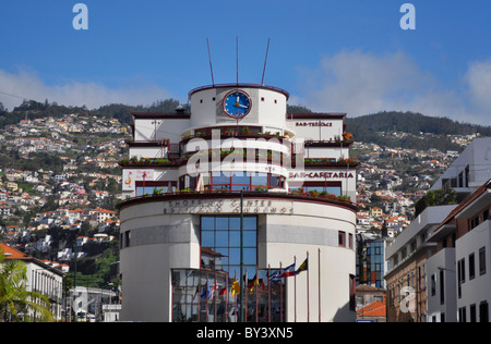 Insel Madeira, Portogallo, Stadt Funchal, Bar , Cafe, Foto Stock