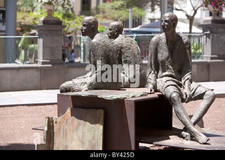 Città parco giardino di sculture. Santa Cruz de Tenerife. Tenerife. Foto Stock