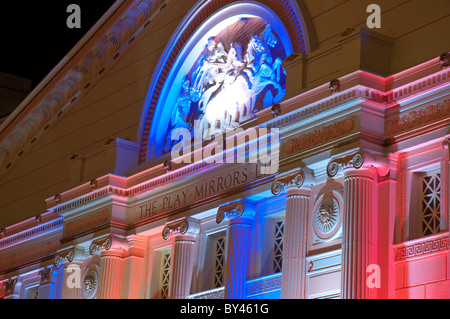 La casa dell'Opera,Manchester,durante la notte. Foto Stock