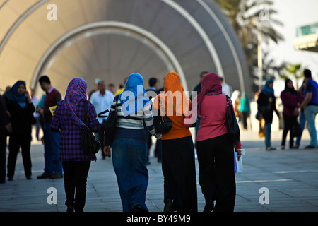 Le donne musulmane biblioteca di Alessandria BIBLIOTHECA Foto Stock