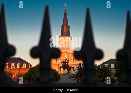 Jackson Square a New Orleans Foto Stock