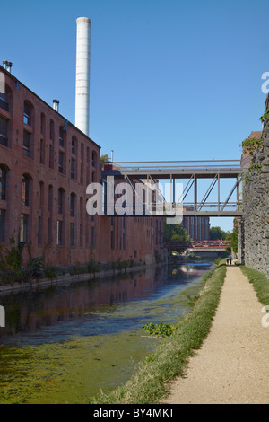 La C&O Canal di Georgetown, a Washington DC. Foto Stock