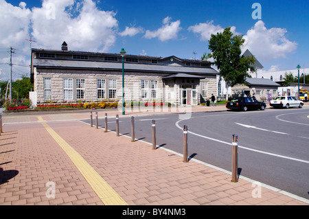 Biei stazione ferroviaria Foto Stock