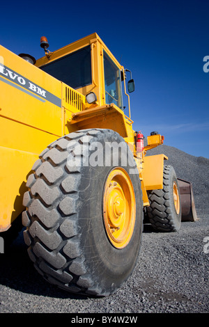 Caricatore frontale giallo Volvo BM L90C , Finlandia Foto Stock