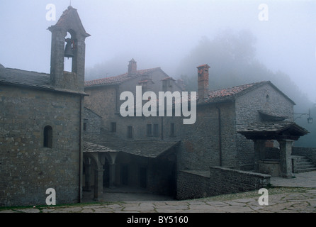 Monastero de La Verna, Toscana, Italia Foto Stock