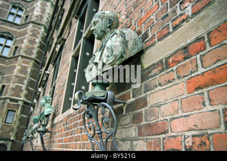 Un busto presso il Castello di Rosenborg (Danese: Rosenborg Slot) DI COPENAGHEN, DANIMARCA Foto Stock